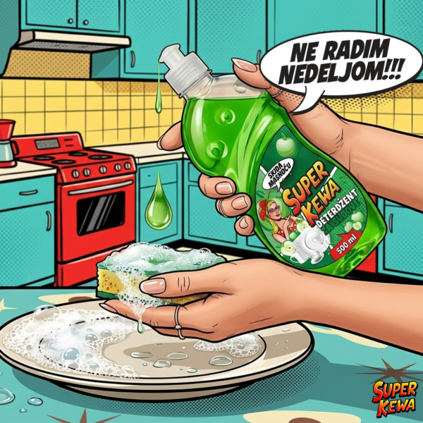Deterdžent za pranje posuđa Jabuka 500 ml